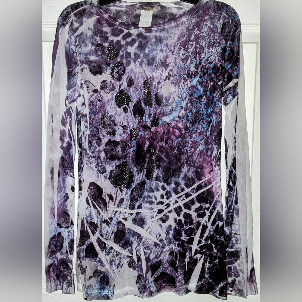 Women's Simi Sheer Long Sleeve Top